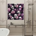 thumbnail image 4 of Wall Art Prints, Halloween Skull Framed Canvas Prints for Bedroom Living Room Bathroom Office, Vintage Pink Rose Purple Flower Gallery Wrap Wall Art Poster for Gifts Home Decor 20"x20", 4 of 9