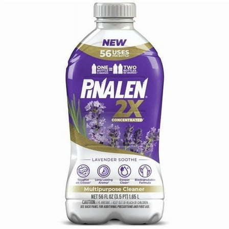 (2 pack) Pinalen 2X Max Aromas Multipurpose Cleaner - Lavender Soothe Scent (56 fl oz)