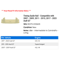 thumbnail image 2 of Timing Guide Rail - Compatible with 2007 - 2009, 2011 - 2015, 2017 - 2023 Audi Q7 2008 2012 2013 2014 2018 2019 2020 2021 2022, 2 of 2
