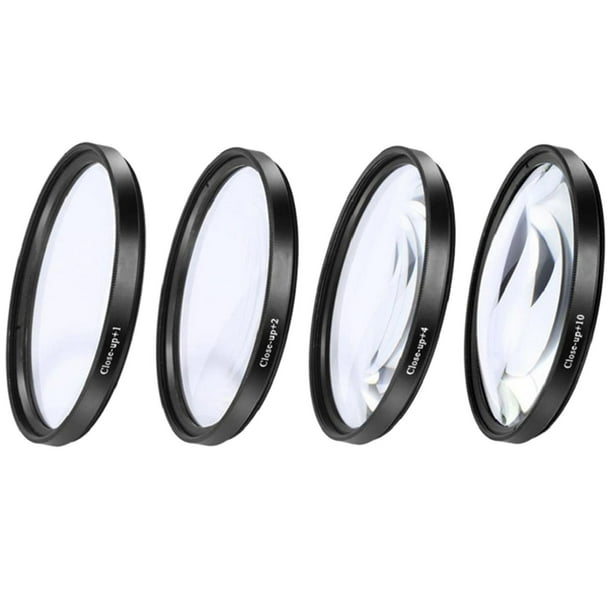 Kit de filtros de primer plano +1 +2 +4 +10 Juego de lentes para cámaras digitales profesionales de 46 mm