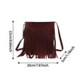 thumbnail image 3 of gcong Elegant Finish Messenger Bag With Tassel Small Square Design For Daily Use And Versatile Occasions, 3 of 8