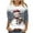 Gray, variant on Christmas Shirt for Womens 3/4 Length Sleeve TShirts Cute Christmas Snowman Graphic Printed Blouses Crewneck Tunic Tops Loose Pullover Top Plus Size