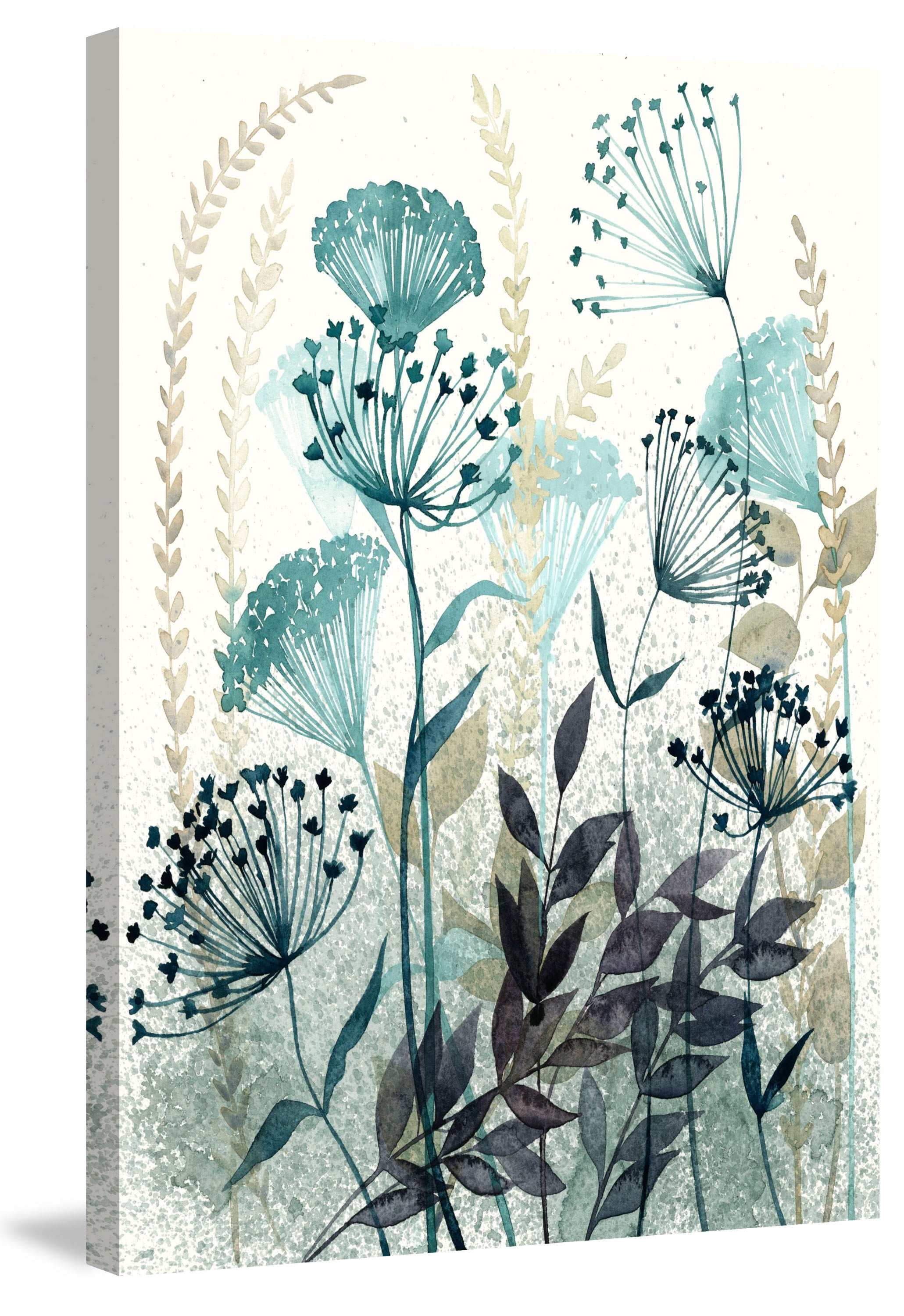 "Allayed Floral I" Painting Print on Wrapped Canvas