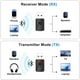 thumbnail image 2 of Transmisor y Receptor Bluetooth 5.4, Alcance de 10 M, Adaptador de Audio Inalámbrico AUX de 3,5 mm para TV, PC, Teléfono y Radio de Coche., 2 of 5