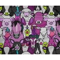 thumbnail image 5 of oneOone Polyester Spandex Purple Fabric Horse Sewing Material Print Fabric By The Yard 56 Inch Wide, 5 of 5