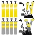 thumbnail image 1 of 8 Uds. Cubiertas  a rayas de punto cuello para Protector de  amarillo gris shamjiam Fundas para cabezas de palos de golf, 1 of 8