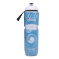 thumbnail image 1 of Botella de agua con aislamiento en frío de presión de doble capa de 710 ml para deportes al aire libre (azul), 1 of 4