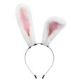 thumbnail image 3 of 2 Diademas Largas con Orejas de Conejo para Cosplay. blanco rosa Macarena sombreros de cosplay, 3 of 7