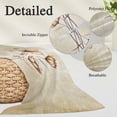 thumbnail image 6 of Brown Ombre Daisy Throw Pillow Cover, Pillowcase Protectors with Zipper, Breathable Decorative Lumbar Pillow Case Cover, Farmhouse Vintage Floral Botanical Pillow Shams for Couch Sofa 12x20Inch, 6 of 8