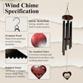 thumbnail image 4 of TGHTBA-Memorial Wind Chimes, Unique Sympathy Gift for Loss of Loved One Comes with Sympathy Card & Custom Verse on Pendant - for Bereavement/Funeral/Condolences/Grieving/- Gift of Love & Remembrance, 4 of 4