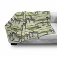 thumbnail image 3 of Zebra Soft Flannel Fleece Throw Blanket, Animals in a Safari Wildlife Arizona Vibes, Cozy Plush for Indoor and Outdoor Use, 50" x 60", Cream Multicolor, by Ambesonne, 3 of 6