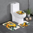 thumbnail image 1 of Juego de alfombras de baño de 3 piezas del equipo Packers de GBP Alfombra antideslizante para baño de 31,5 x 20 pulgadas, 1 of 7