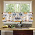 thumbnail image 4 of Yayeee Kitchen Curtains Tier Set of 2 Light Filtering 57"x36" Over Sink Window Panels, Cute Cartoon Cat, 4 of 7