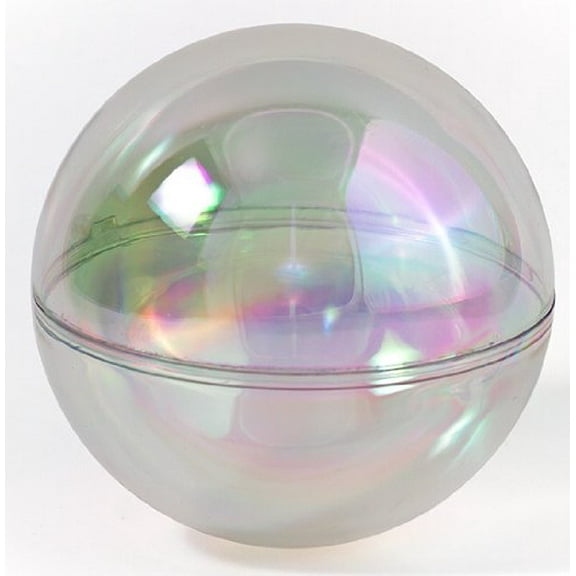 Darice Holiday 80mm AB Finish Plastic Ornament Ball (1 Pack)