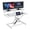 White, variant on Stable Standing Desk Converter 37" , Height Adjustable Sit Stand Up Desk Riser with Wide Keyboard Tray for Home Office 2 Monitor Laptop Workstation, White