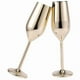 thumbnail image 2 of 10 Unids Copas de Champaña Inoxidables Una Prueba de Golpes Cepillado Oro Boda Tostado Flautas de Champán Copa, 2 of 5