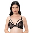 thumbnail image 1 of Trío de Brasier Adda Lingerie  Modelo Michelle, Brasier con encaje y mesh, colores surtidos, 1 of 3