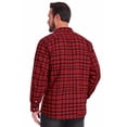 thumbnail image 5 of Iceglad Mens Brushed-flannel check shirt Plaid Shirt Long Sleeve Button Down Casual Buffalo Check Shirt Soft Lightweight Shacket Jacket for Men Fall Winter with Pockets, 5 of 8