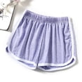 thumbnail image 4 of zuwimk Womens Shorts,Junior's Uniform Stretch Bermuda Short Purple,XL, 4 of 5
