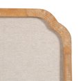 thumbnail image 6 of Kate and Laurel Marston Modern Farmhouse Scalloped Fabric Pinboard, 20 x 30, Rustic Brown, Transitional Rectangular Bulletin Board for Use as Motivational Vision Board or Decorative Wall Organizer, 6 of 8