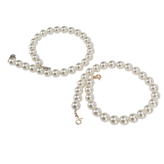 Cadena para bolso con cuentas de perlas, 2 piezas Cadena corta para bolso con cuentas de perlas Cadena para bolso con cuentas de perlas DIY Fiel a su promesa