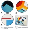 thumbnail image 3 of Designart "Colorful Suprematism quintessence Of Pure IV" Abstract Suprematism Floater Framed Wall Art Print, 3 of 7