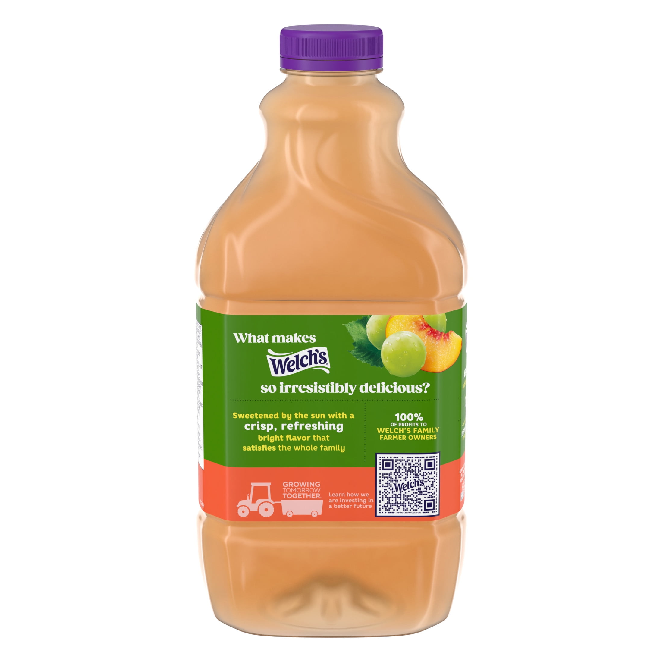 Welch's 100% Juice, White Grape Peach, 64 fl oz Bottle
