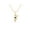 Yellow, variant on Krishna Flute Leaf 925 Sterling Silver Gold Vermeil 5x3mm Pear Labradorite Religious Necklace