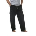 thumbnail image 2 of Pro Club Men's Heavyweight Fleece Cargo Pants, 7X-Large, Black, 2 of 5