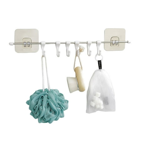 

Hook Powerful Adhesive Recyclable Towel Holder Hooks Reusable Shower Nail Free up White