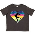 thumbnail image 3 of Inktastic Ice Skating Watercolor Heart Girls Girls Toddler T-Shirt, 3 of 5