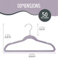 thumbnail image 2 of TechZoo 50 perchas de terciopelo premium para niños – Perchas antideslizantes para niños de 14.0 in – Perchas ultra delgadas para ahorrar espacio – Gancho giratorio 360 fuertes y duraderos para niños, 2 of 9