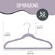 thumbnail image 2 of TechZoo 50 perchas de terciopelo premium para niños – Perchas antideslizantes para niños de 14.0 in – Perchas ultra delgadas para ahorrar espacio – Gancho giratorio 360 fuertes y duraderos para niños, 2 of 9