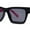Black Pink - Black, variant on Womens Classy Mod Horn Rim Plastic Fashion Chic Sunglasses White - Silver Mirror