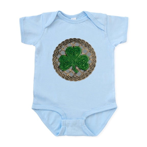 CafePress - Shamrock And Celtic Knots Body Suit - Baby Light Bodysuit, Size Newborn - 24 Months
