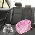 thumbnail image 3 of Cojín anti-sucio de la perrera del perro pequeño del del coche del Pinja de celosía pequeña Sunnimix Asiento del coche de la perrera, 3 of 7
