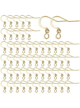 10 Pcs 24kgold Earring Hooks , 7x15mm , Fish Hooks, Ear Wires
