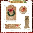 thumbnail image 2 of Vintage Christmas Gift Tags With String, 60 Pack Kraft Christmas Tags Pre-Punched, Santa Snowman Retro Christmas Gift Tags, Christmas Gift Wrapping Accessories, 2 of 3