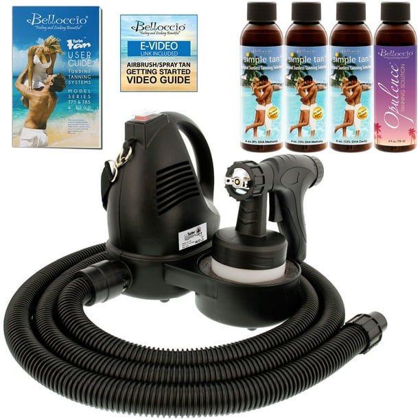 TURBO TAN KIT Sunless Airbrush SPRAY TANNING SYSTEM 4 Simple Tan DHA