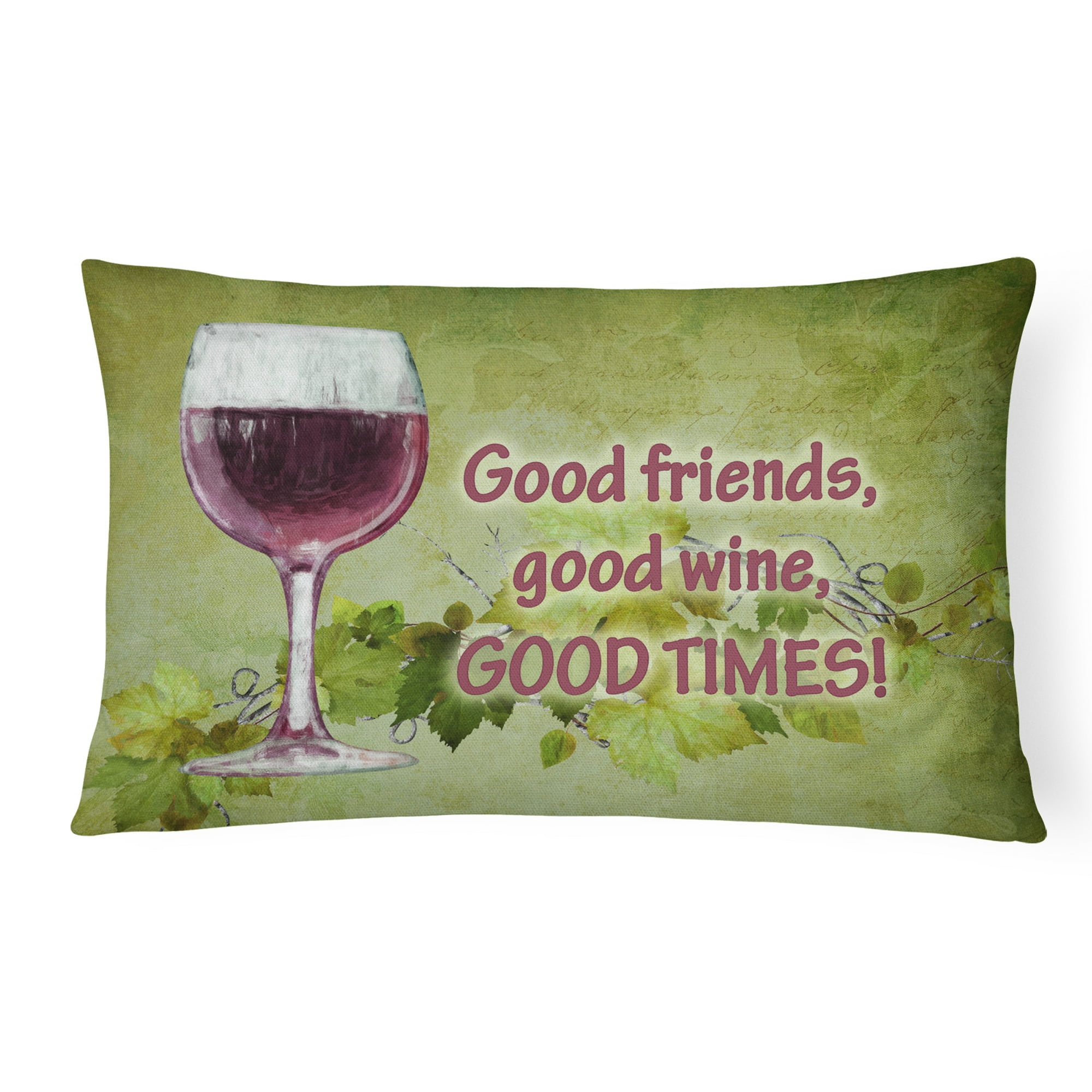 Carolines Treasures SB3070PW1216 Good Friends- Good Wine- Good