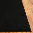 thumbnail image 3 of SAFAVIEH Rumi Blaire Solid Polyester Shag Area Rug, Black, 8' x 10', 3 of 7