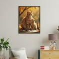 thumbnail image 4 of Paint By Numbers Kit for Adults Beginner - Cats Autumn Art Eiffel Tower DIY Canvas Painting Kits for Adults, Frameless Paint By Number for Adults for Home Wall Decor 16x20 Inch, 4 of 7
