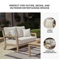 thumbnail image 6 of Signature Design by Ashley Hallow Creek Driftwood Outdoor Loveseat with Cushion, 6 of 12