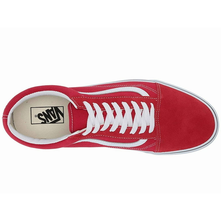 Vans Old Skool Core Classics Racing Red/True White - Walmart.com