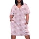 thumbnail image 1 of Vestido rosa pastel con estampado de hombros para mujer vestidos elegantes para mujer, 1 of 6