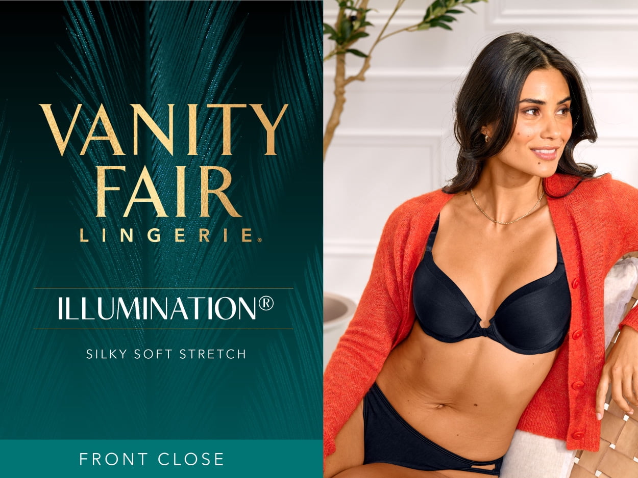Vanity Fair Lingerie Women's Illumination Front Close Underwire Bra, Style 75339