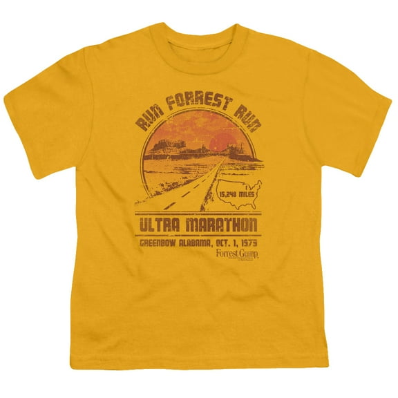 Forrest Gump - Ultra Marathon - Youth Short Sleeve Shirt - X-Large