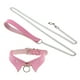 thumbnail image 1 of Gargantilla punk Colcomx de cuero ajustable rosa, 1 of 8