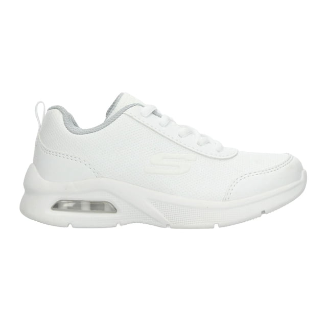 Tenis Skechers Microspec Niña Blanco Casual Escolar T17-22 blanco 21