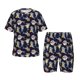 thumbnail image 1 of Balery Sharks In Sunglasses Conjunto de Pijama Infantil de Manga Corta con Estampado – Ropa de Dormir de Algodón Suave-4X-Large, 1 of 6